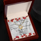 Valentine's Day Love Knot Necklace With Wifey Message Card
