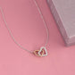 Heart Link Necklace with Mother Daughter Message Card