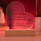 Wifey Valentine's Day Printed Heart Acrylic Plaque